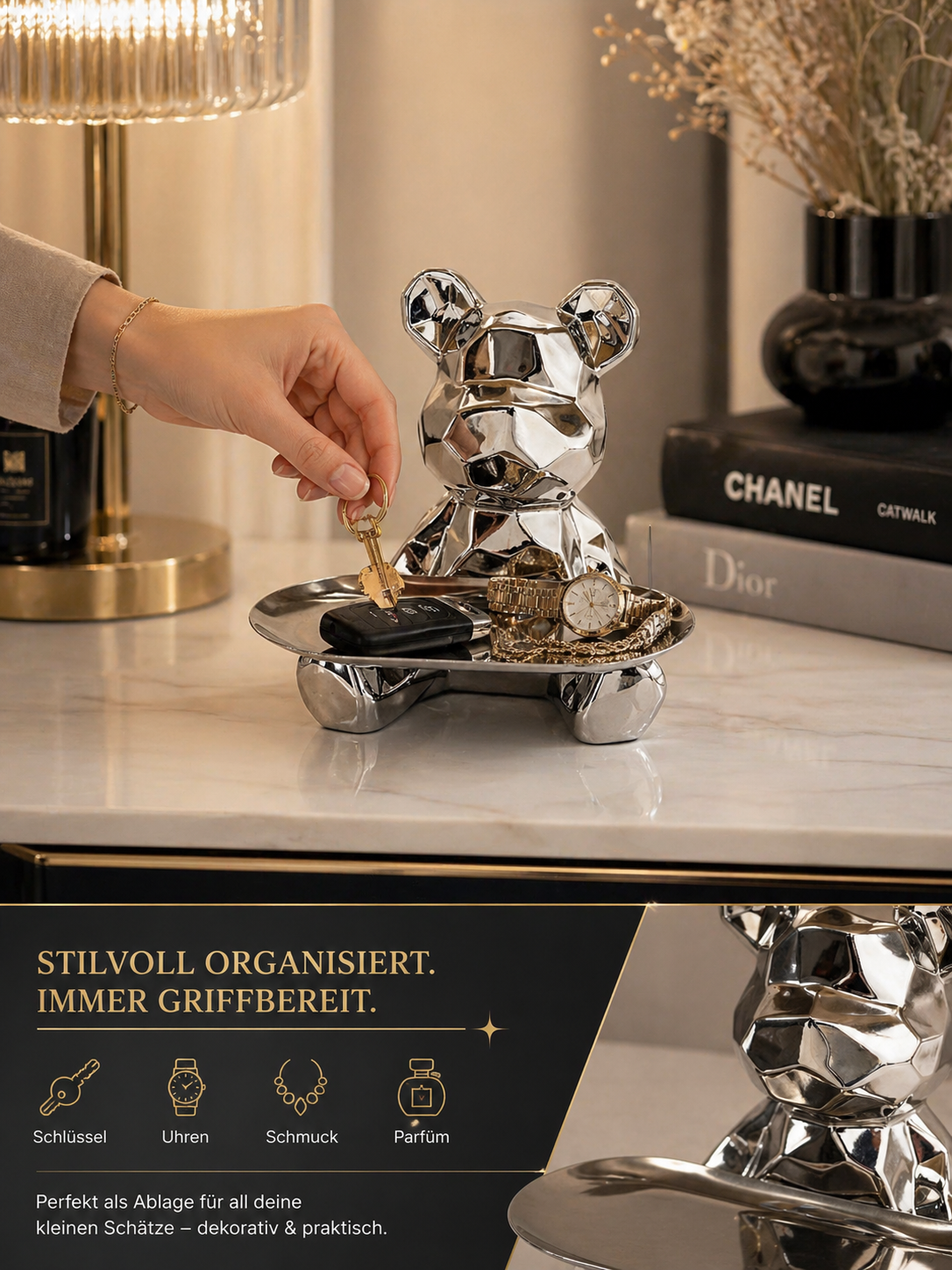 Stylischer Organizer für Schlüssel, Schmuck & Kleinkram