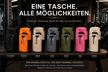 Gym Essential Bag - magnetische Sporttasche mit extra starkem Halt